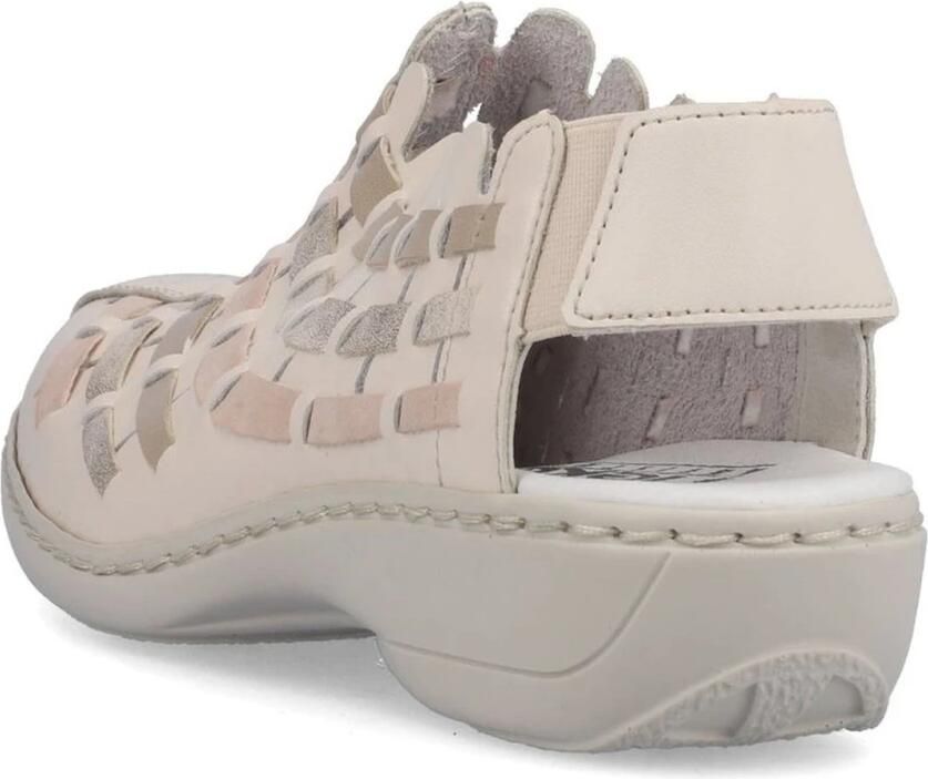 Rieker Beige Casual Platte Sandalen