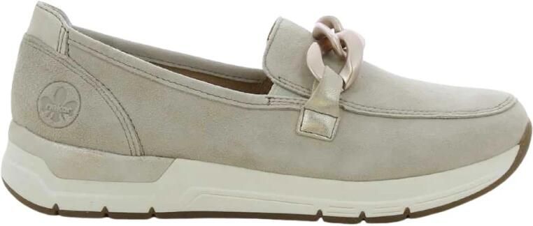 Rieker 58944-60 dames instappers sportief beige - Foto 4