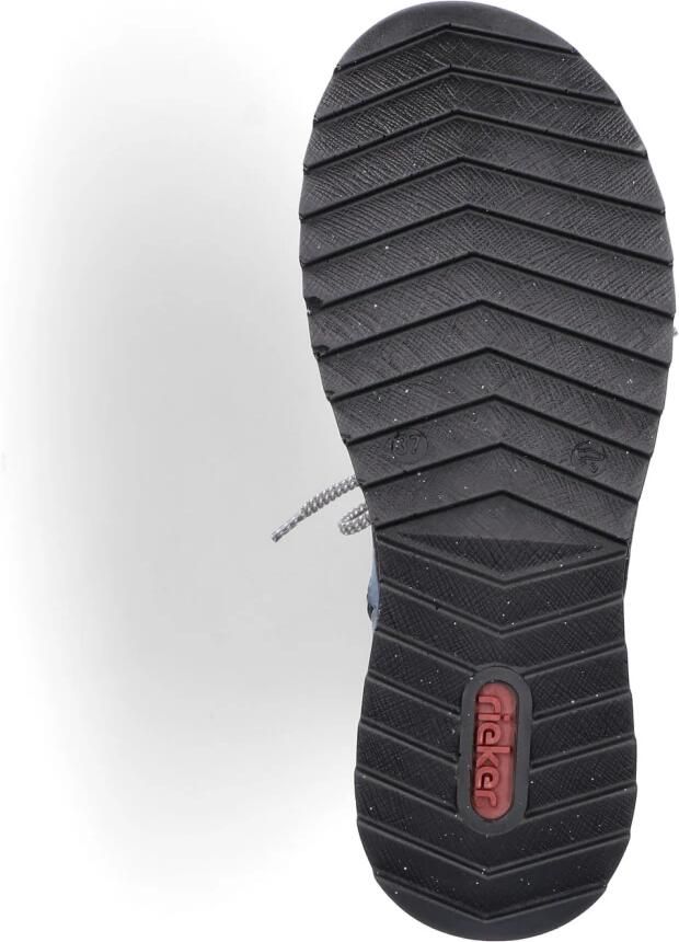 Rieker Hoge veterschoenen met decoratieve stiksels