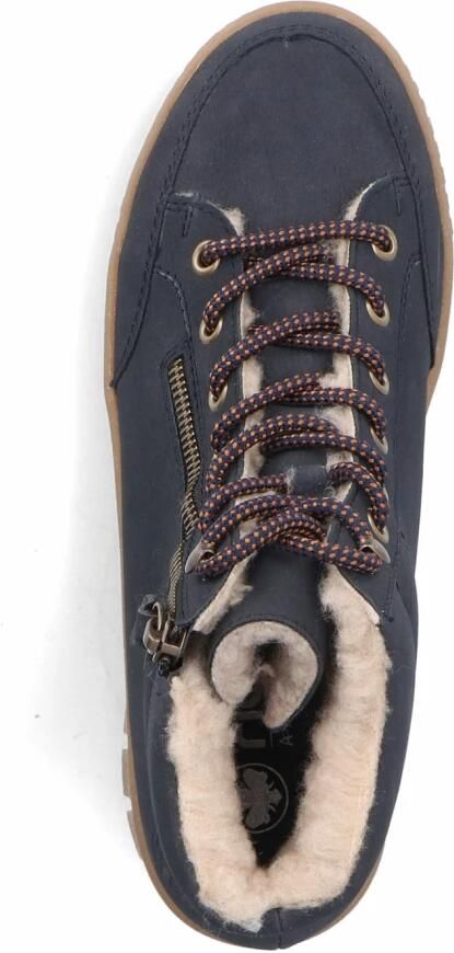 Rieker Winterlaarzen Plateauzolen veterboots met warme voering en TEX-uitrusting