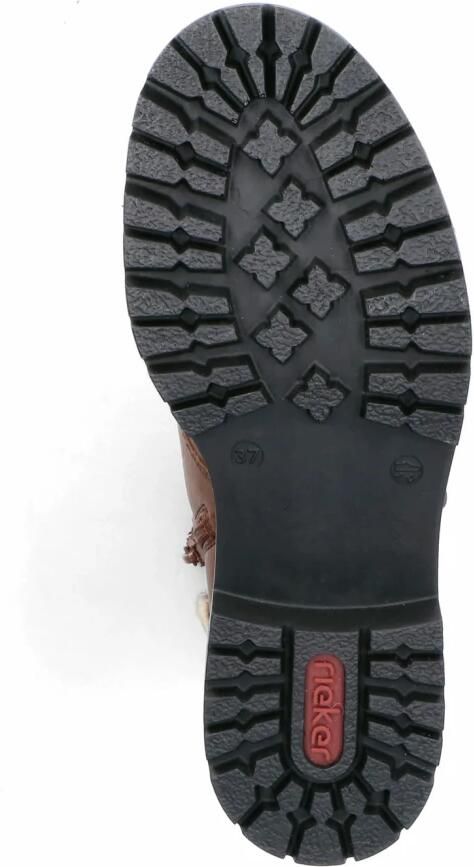 Rieker Warmgevoerde veterschoen voor dames Bruin Dames - Foto 4