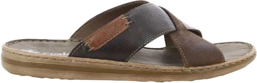 Rieker Lichtgewicht Bruine Slipper met Zacht Voetbed Brown Heren - Foto 7