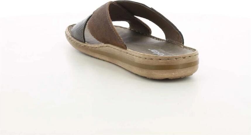 Rieker Lichtgewicht Bruine Slipper met Zacht Voetbed Brown Heren - Foto 6