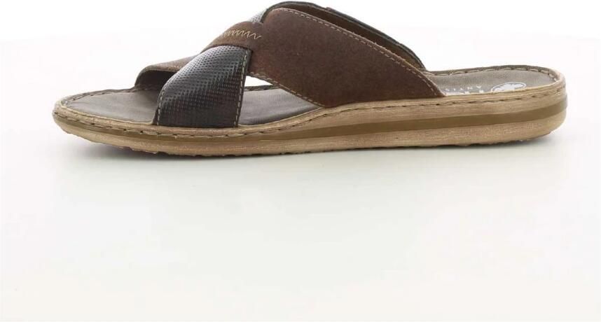 Rieker Lichtgewicht Bruine Slipper met Zacht Voetbed Brown Heren - Foto 12