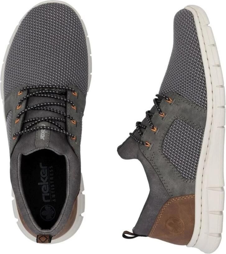 Rieker Slip-on sneakers Instapper halfhoge schoen vrijetijdsschoen met elastiek om in te stappen - Foto 7