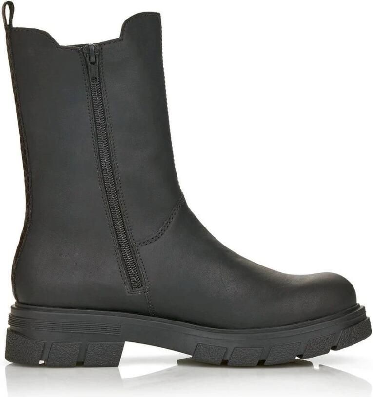 Rieker Chelsea-boots enkellaarsjes blokhak laarzen met brede stretch inzet