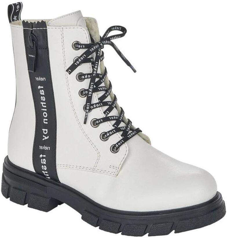 Rieker Casual enkellaarsjes Wit Dames - Foto 2