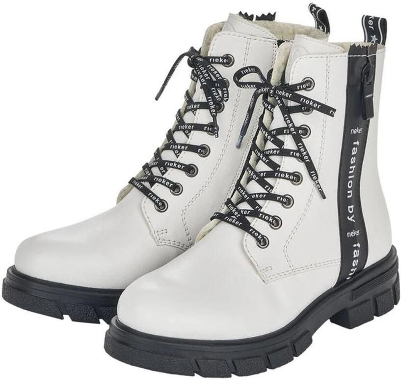 Rieker Casual enkellaarsjes Wit Dames