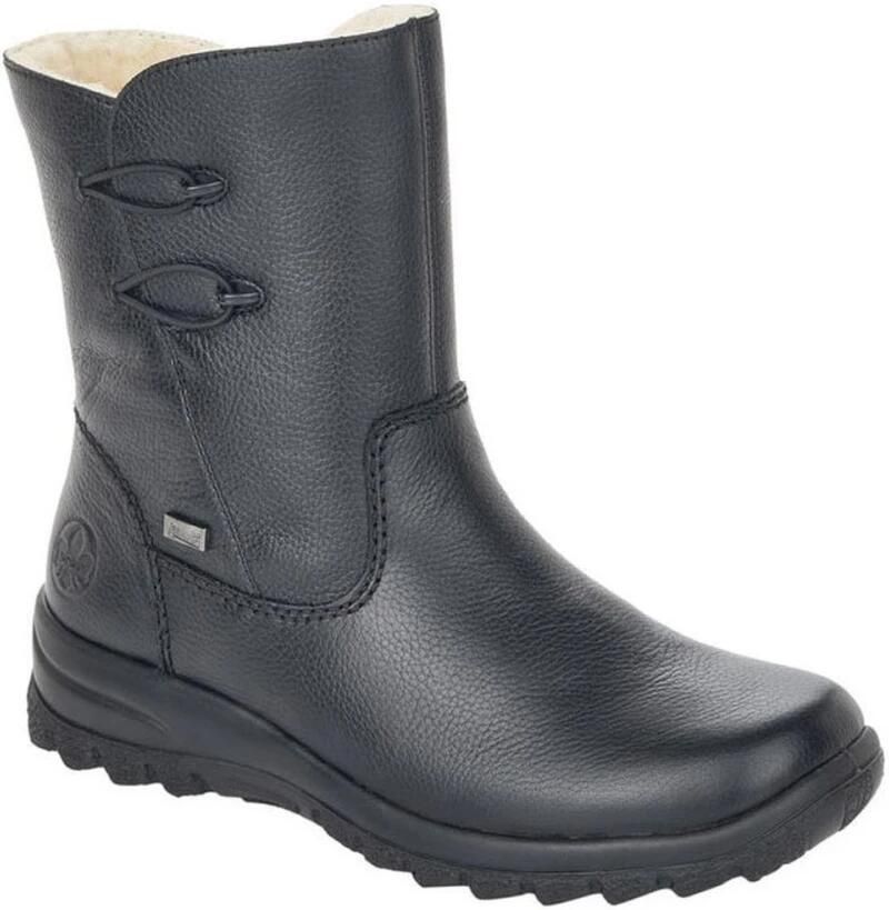 Rieker Casual enkellaarzen van zwart leer Zwart Dames