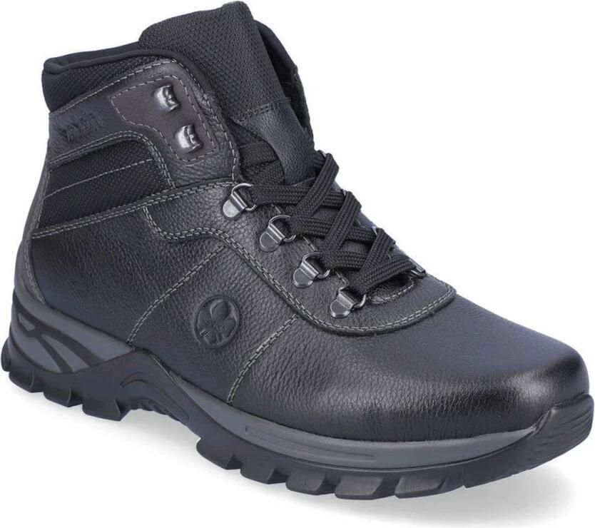 Rieker Zwarte casual gesloten laarsjes Black Heren