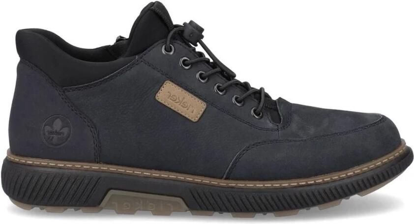 Rieker Blauwe Casual Enkellaarsjes Blue Heren