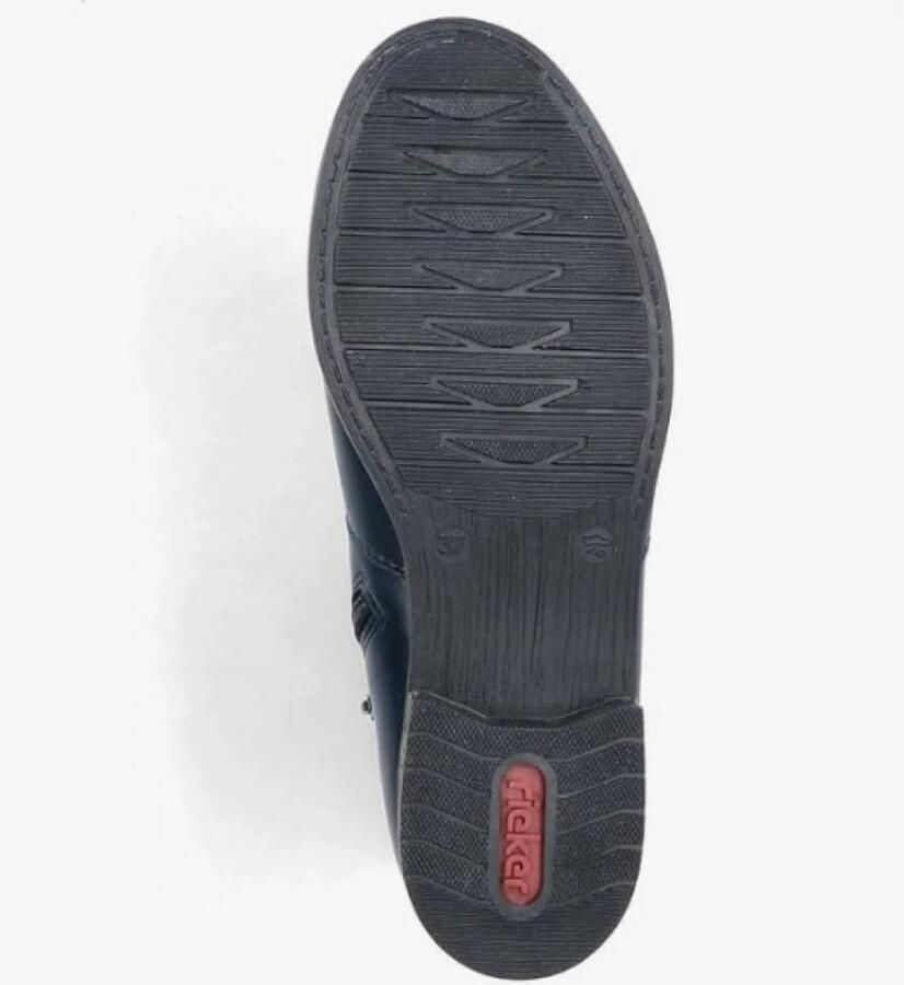 Rieker Winterlaarsjes Chelseaboots winterboots blokhak met ritssluiting aan de binnenkant