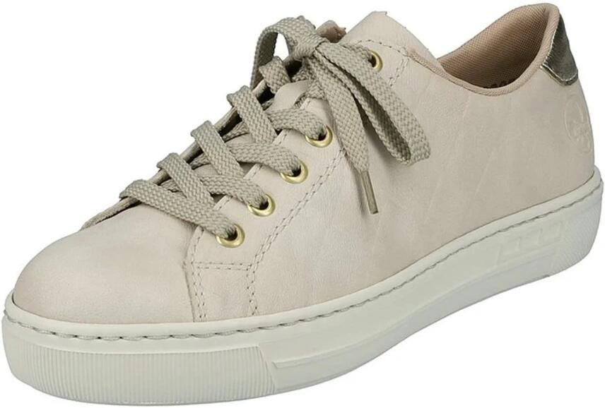 Rieker Plateausneakers van canvas vrijetijdsschoen lage schoen veterschoen