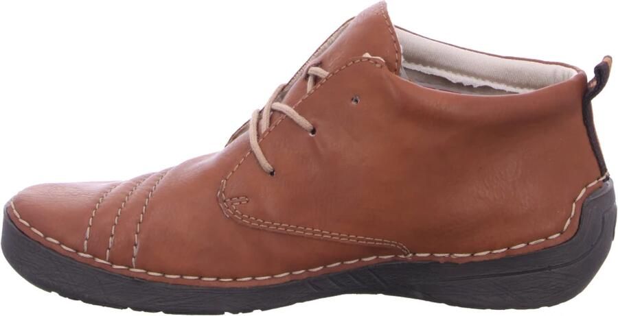 Rieker Hoge veterschoenen met fijne siernaden