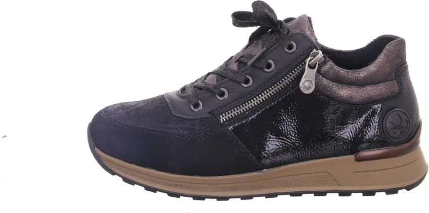 Rieker Sneakers vrijetijdsschoen lage schoen veterschoen met zijrits - Foto 2