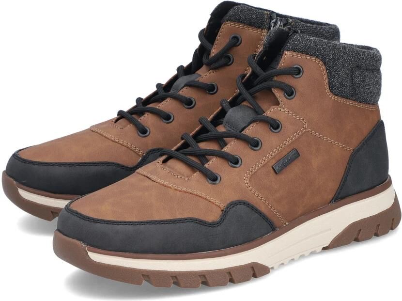 Rieker Veterlaarzen 'Veterschoenen Hoog' cognac