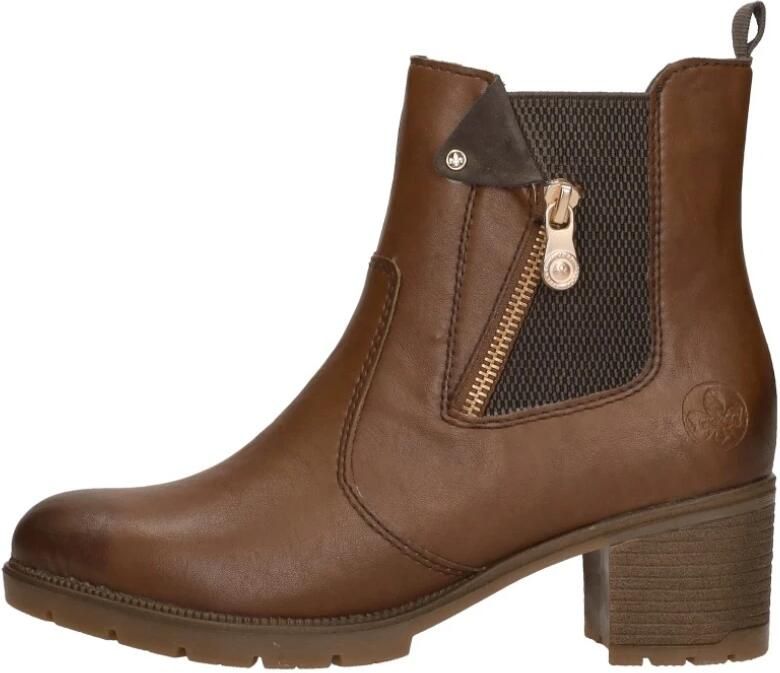 Rieker Winterlaarsjes enkellaars laarzen hakken met binnenrits - Foto 2