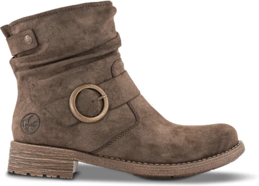 Rieker Laarsjes Boots blokhak slouchy schacht en ritssluiting aan de binnenkant
