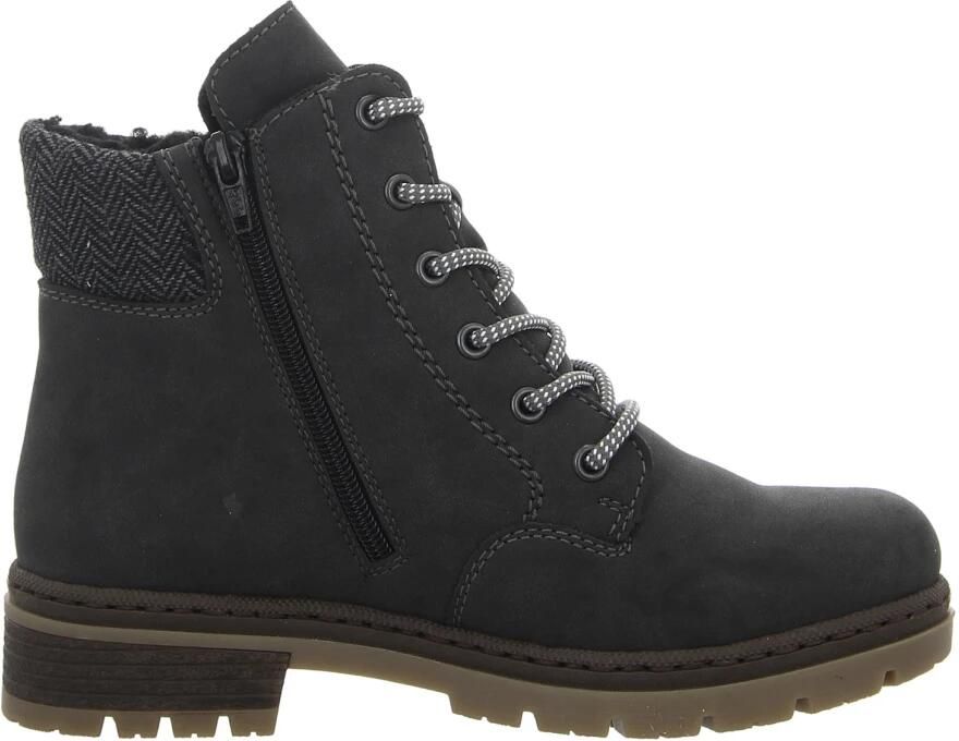 Rieker Winterlaarsjes lace-up boots ankle boots block heel with inner zipper