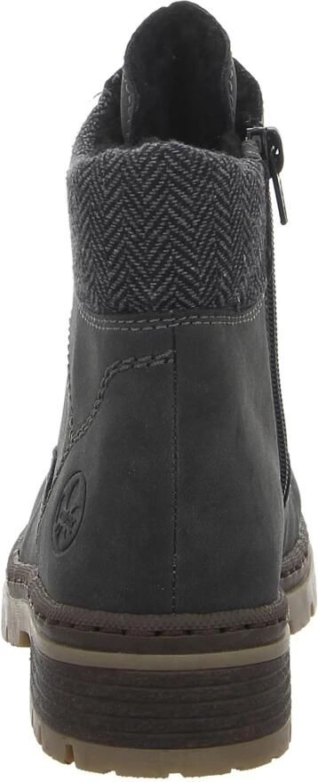 Rieker Winterlaarsjes lace-up boots ankle boots block heel with inner zipper - Foto 4