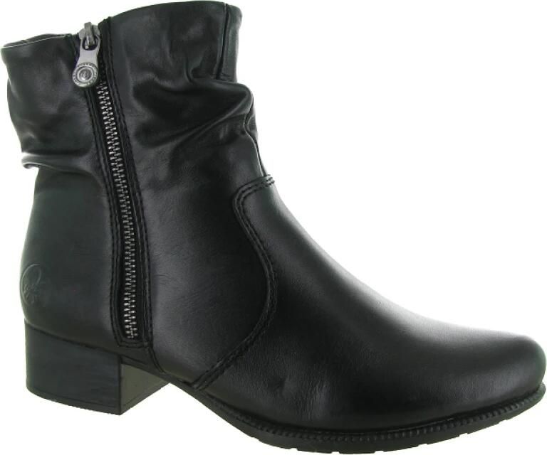 Rieker Boots 'Stiefelette Damen 73981-00 Kunststoff (Synthetik) in schwarz' zwart