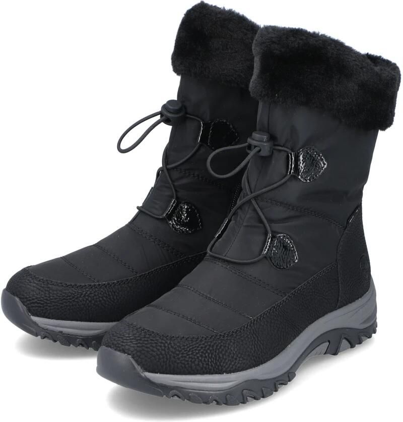 Rieker Laarzen 'Stiefeletten Boot Damen M9683 00 Kunststoff (Synthetik) in schwarz' zwart - Foto 5