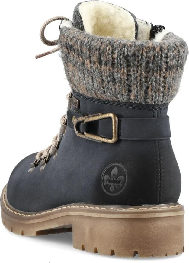 Rieker Winterlaarsjes winterlaarzen veterschoenen met gebreide rand en -tex - Foto 4
