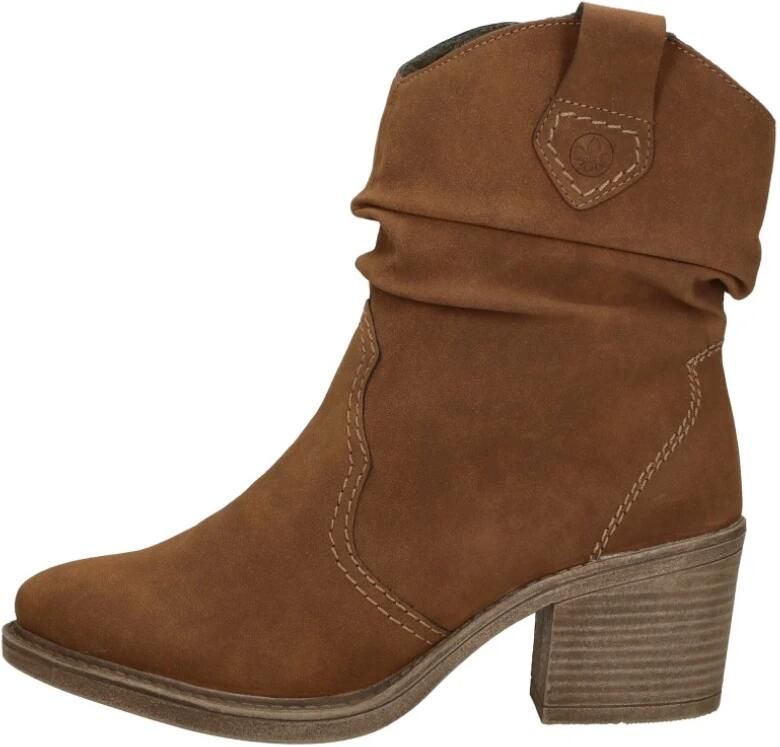 Rieker Cowboylaarsjes cowboystiefeletten laarzen hakken met geraffte slouchy schacht - Foto 2