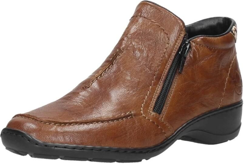 Rieker Comfortabele leren veterschoen voor dames Bruin Dames - Foto 5