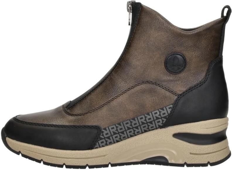 Rieker Enkellaarsjes Plat Enkellaarsjes Plat Brons - Foto 2