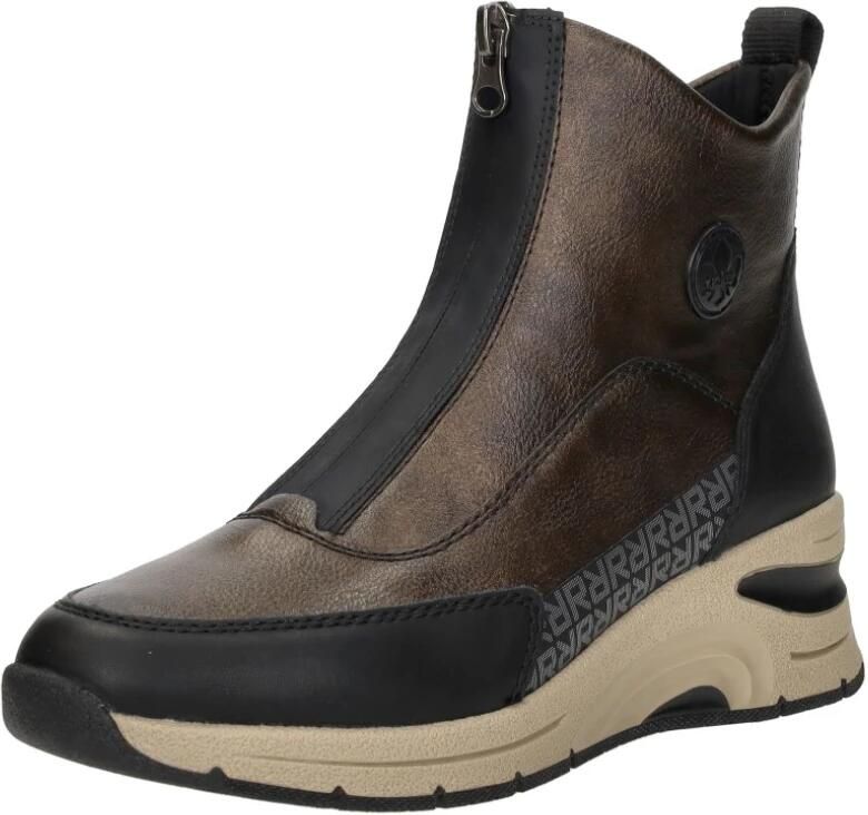 Rieker Enkellaarsjes Plat Enkellaarsjes Plat Brons - Foto 3