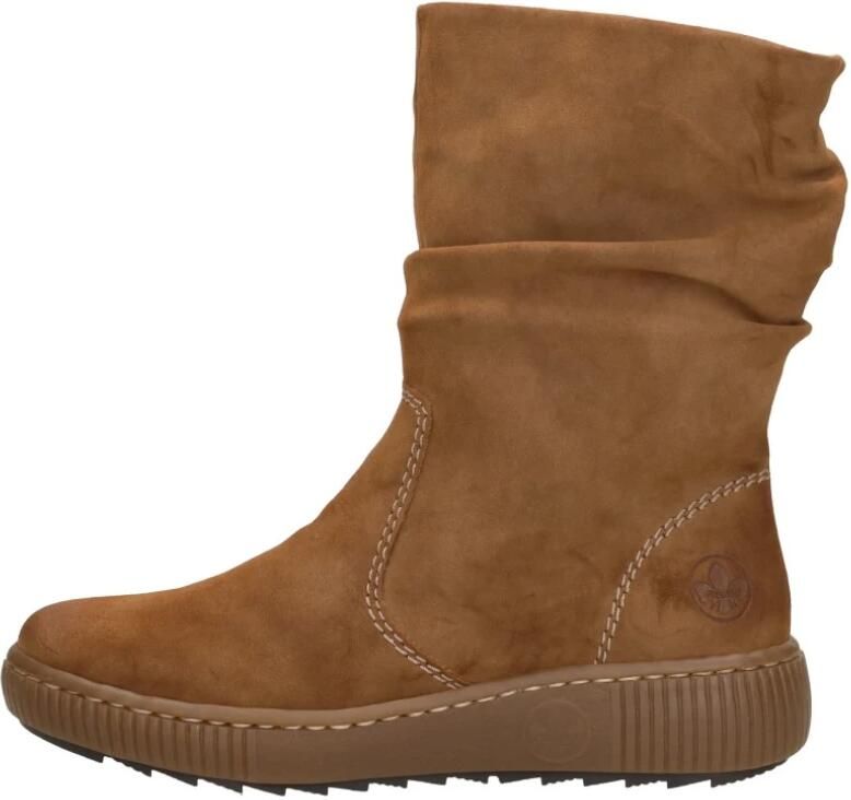 Rieker Enkellaarsjes Plat Enkellaarsjes Plat cognac - Foto 4