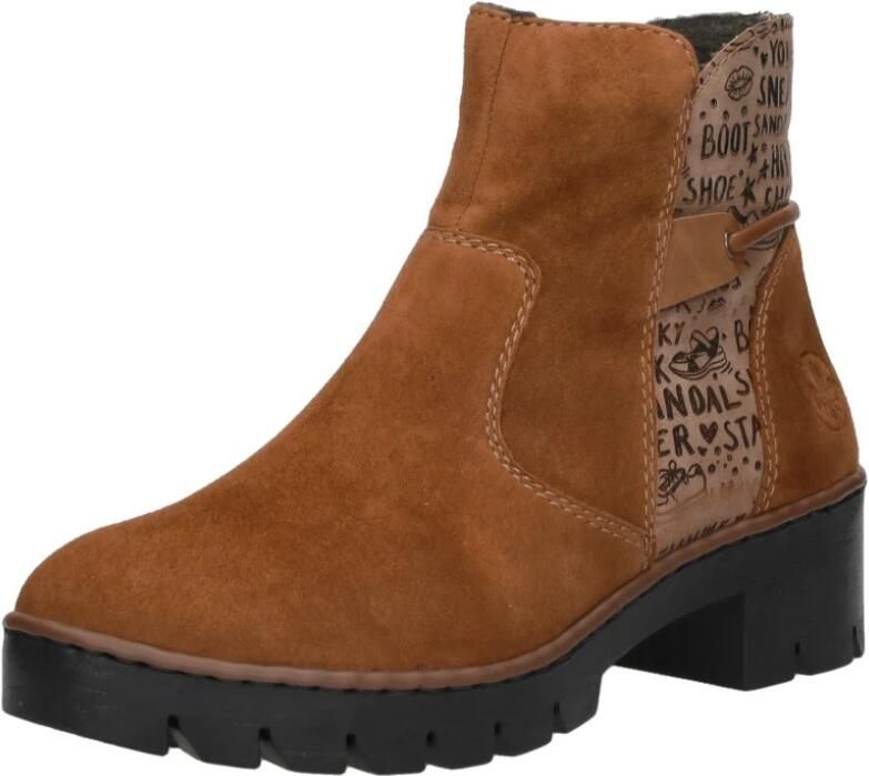 Rieker Korte Laars X5755-22 Bruin Warm Gevoerd - Foto 3