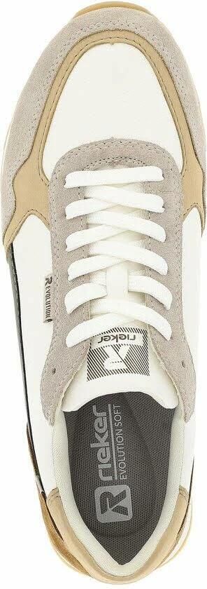 Rieker U0307-80 heren sneakers beige - Foto 3