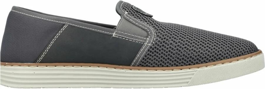 Rieker Instappers Espadrilles zomerschoen met contrasterende decoratieve stiksels