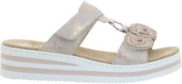 Rieker Sandalen met bandjes voor dames in effen kleur