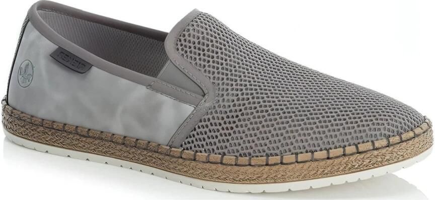 Rieker Espadrilles Zomerschoen slipper vrijetijdsschoen in materiaalmix