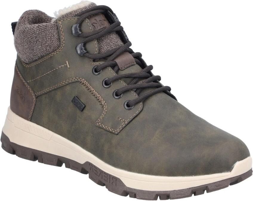 Rieker Groene Casual Gesloten Enkelboots