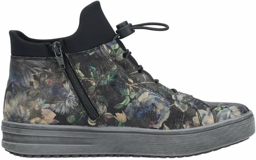 Rieker Hoge sneaker met bloemenprint - Foto 4