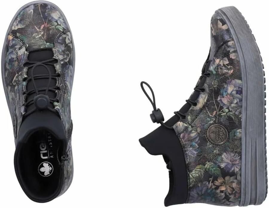 Rieker Hoge sneaker met bloemenprint - Foto 3