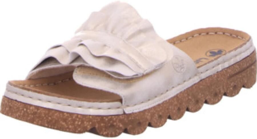 Rieker Slippers Zomerschoen strandschoen pantoffel met modieuze plateauzool - Foto 4