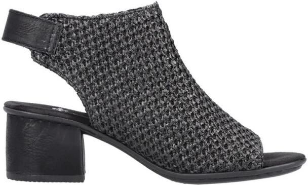 Rieker Sandaal 'Pantolette Damen 64670 00 Kunststoff (Synthetik) in schwarz' zwart