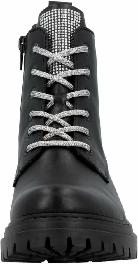Rieker Veterschoenen Veterenkellaars profielzool met praktische binnenzijde ritssluiting - Foto 8