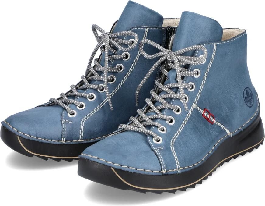 Rieker Winterlaarzen Veterboots high top sneaker enkellaarsjes met aantreklus - Foto 13