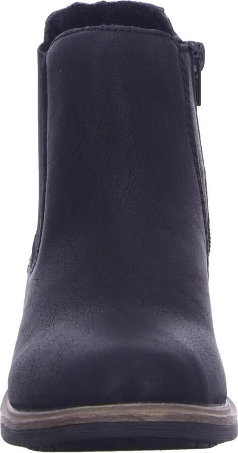 Rieker Chelsea-boots instappers enkellaars blokhak met verwarmende textielvoering - Foto 3