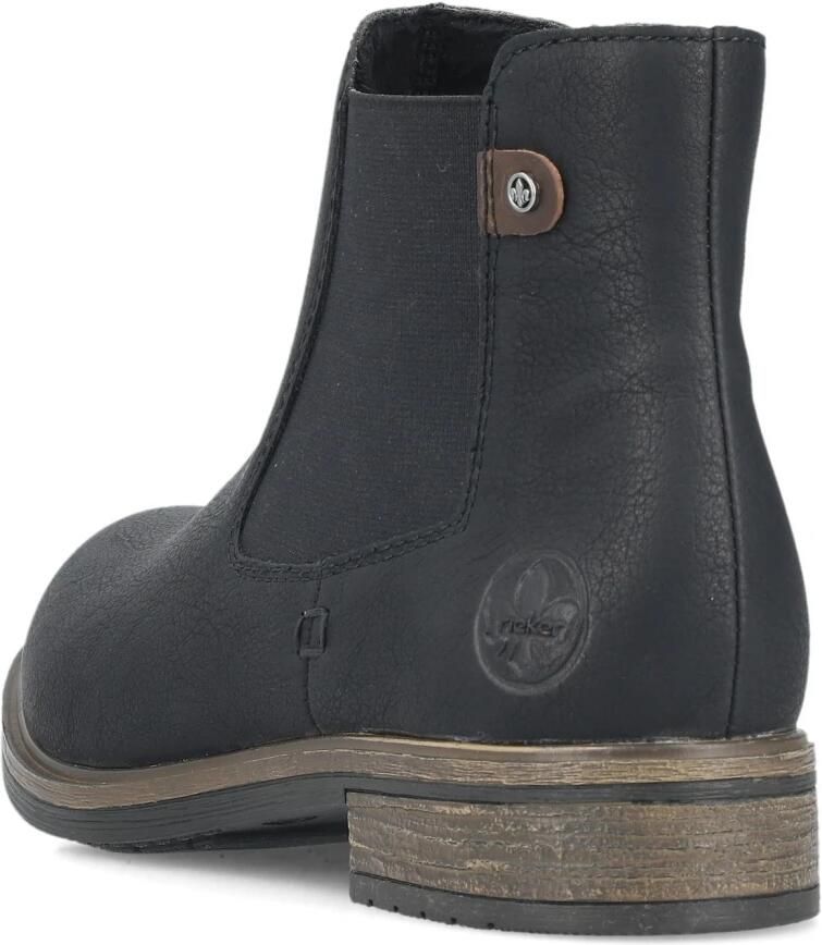 Rieker Chelsea-boots instappers enkellaars blokhak met verwarmende textielvoering - Foto 5