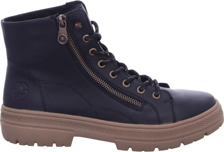 Rieker Winterlaarzen veterschoenen enkellaars met ritssluiting aan de buitenkant - Foto 2