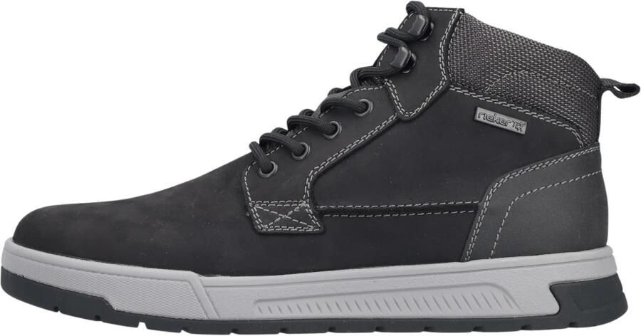Rieker Sneakers hoog grijs zwart - Foto 6