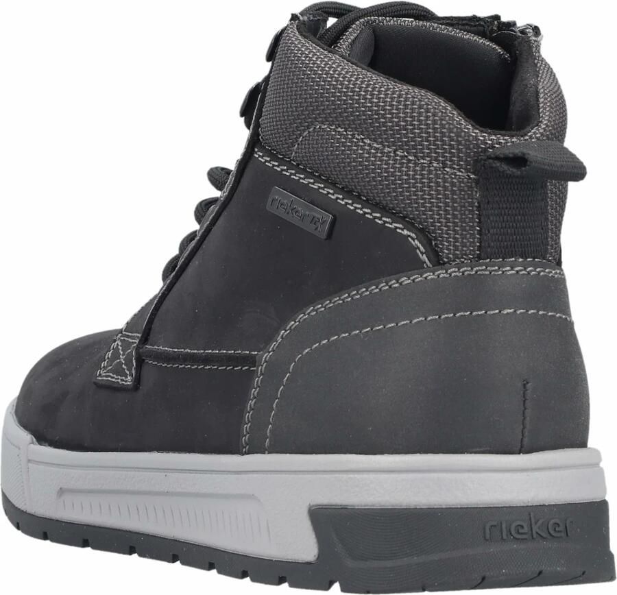 Rieker Sneakers hoog grijs zwart - Foto 2