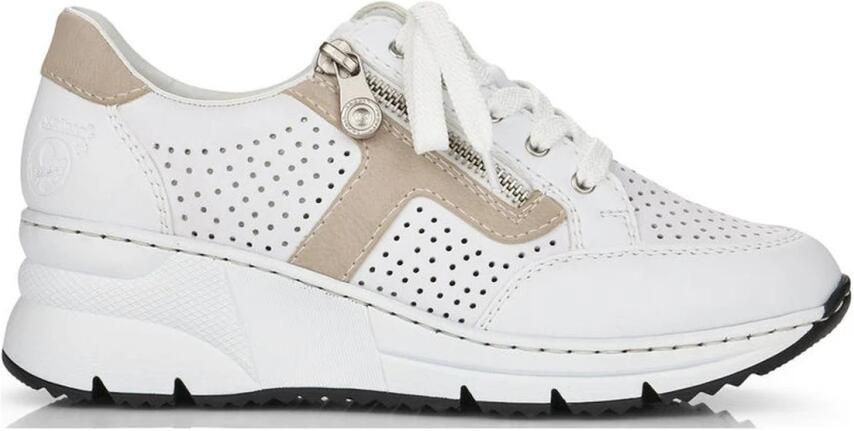 Rieker Sneakers N6304-80 Vrouwen Wit Sneakers - Foto 2